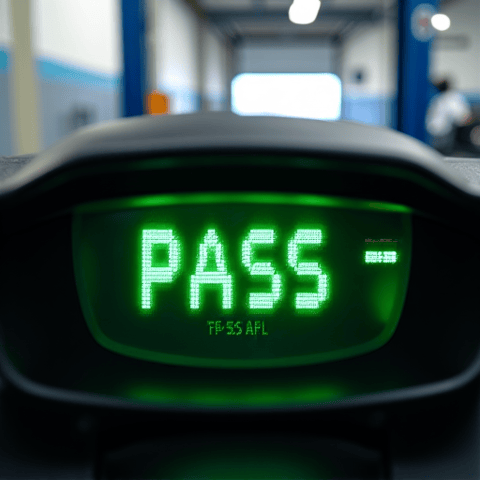 Vehicle undergoing a certified smog check emission test, ensuring compliance for Fair Oaks residents quickly and accurately.