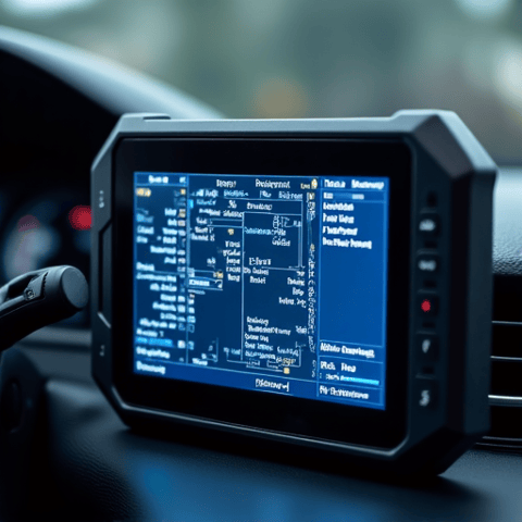 Certified technician analyzing the complex emissions control system under the hood for a Check Engine Light issue in Gold River. Focus on detailed, expert inspection process.