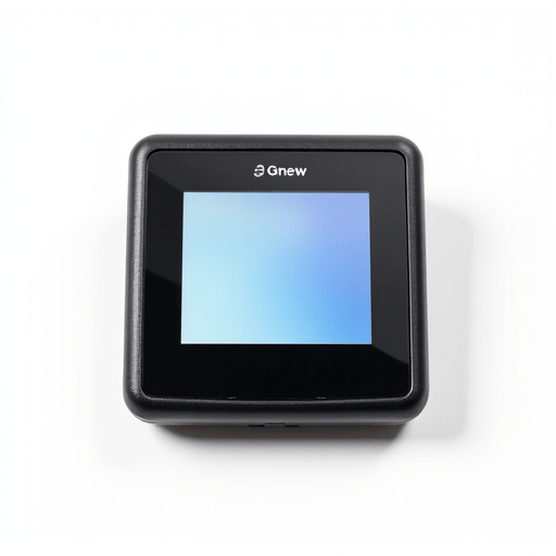 Close-up of advanced automotive diagnostic scanner connected to a modern vehicle